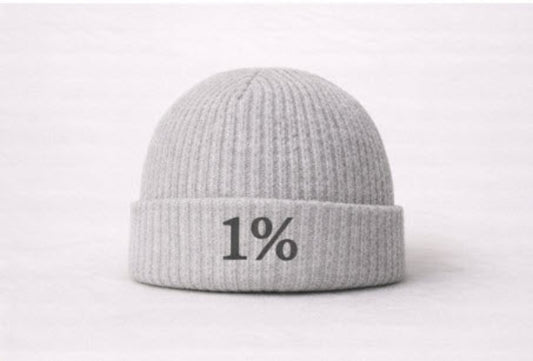 one percent better. | Heather Gray Beanie